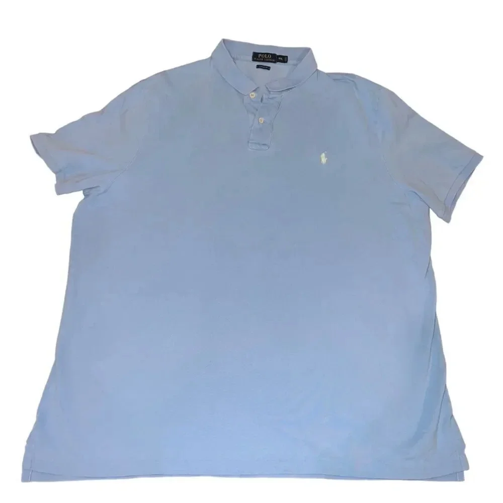 Polo Ralph Lauren Blue Cotton Classic Fit Polo T-Shirt XXL‎